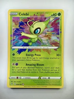 Celebi 009/185 Vivid Voltage Pokemon Amazing Rare Gem Mint 💎 - Image 4