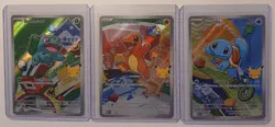 Pokemon First Partner Illustration Series 1 Kanto GEN 1 Starter Set - MINT - Image 1