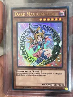 Dark Magician Girl YGLD-ENB03 Secret Rare 1st Edition Yugioh Card - Image 1