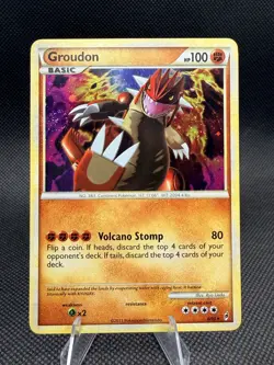 🌀 Groudon Holo – 6/95 – NM – Call of Legends – Left Swirl – Legendary Pokemon - Image 1