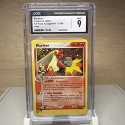 Pokemon CGC MINT 9 - Blaziken Holo 2003 EX Ruby & Sapphire #3/109 - Image 1