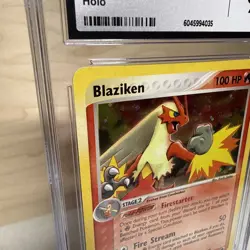 Pokemon CGC MINT 9 - Blaziken Holo 2003 EX Ruby & Sapphire #3/109 - Image 2