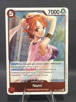 Nami EB03-006 (Rare) Extra Booster: One Piece Heroines Edition Foil NM - Image 1