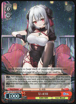 U-140 SR AZL/S119-E085S NM Azur Lane Weiss Schwarz - Image 1