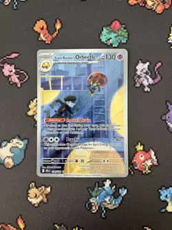 Pokemon TCG Team Rockets Orbeetle Full Art Card Destined Rivals 198/182 - Image 1