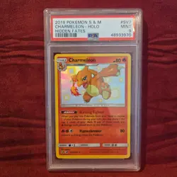 2019 Pokemon Hidden Fates Charmeleon Holo Shiny Vault SV7/SV94 PSA 9 Mint Card - Image 1