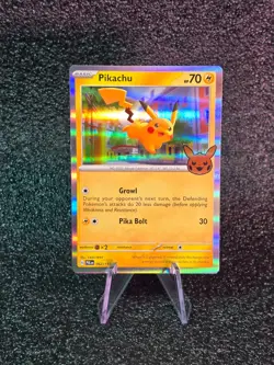 Pokemon Card PIKACHU 062/193 Trick or Trade 2023 with Halloween Stamp Hologram - Image 1