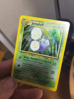 Pokemon TCG Jumpluff Neo Genesis Holo Card 7/111 Unlimited Rare, LP Condition - Image 1