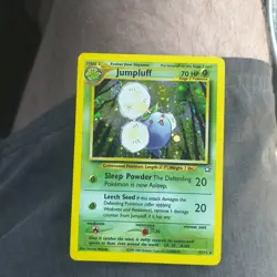 Pokemon TCG Jumpluff Neo Genesis Holo Card 7/111 Unlimited Rare, LP Condition - Image 2