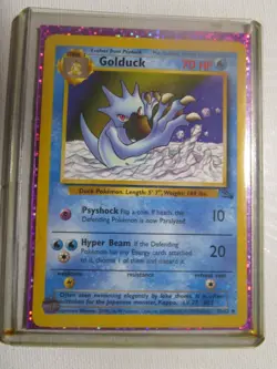 1999 1st Edition Pokemon Card: Non Holo, Uncommon Golduck 35/62 Fossil Set - Image 1