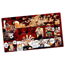 One Piece OPCG Playmat H02 Portgas D. Ace CCG Trading Card Game Mat - Image 1