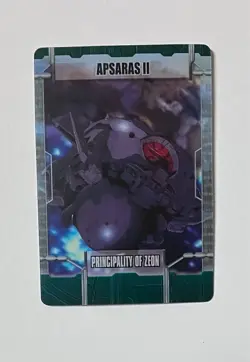 [SC] ya130 Mobile Suit Gundam Morinaga Wafers Card 08Ms Platoon Apsara Ii - Image 1