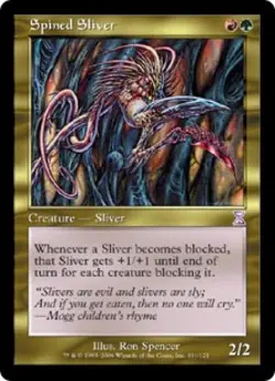 Spined Sliver - Light Play MTG Time Spiral Time Shifted - Image 1