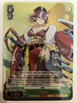 Weiss Schwarz Izumo AZL/S119-E055S SR Super Rare Azur Lane Vol 2 - Image 1
