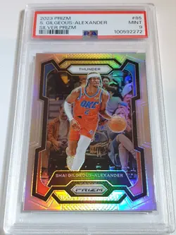 2023 Panini Prizm Shai Gilgeous-Alexander #85 SILVER Holo - PSA 9 (POP 15) - Image 1