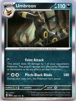 Umbreon 059/131 Holo SV: Prismatic Evolutions - Pokemon Card - NM - Image 1