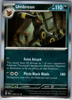 Umbreon 059/131 Holo SV: Prismatic Evolutions - Pokemon Card - NM - Image 1