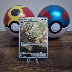 Pokemon TCG Omanyte Illustration Rare Card 180/165 Scarlet & Violet 151 - Image 1