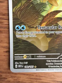 Pokemon TCG Omanyte Scarlet Violet-151 Holo Illustration Card 180/165 Rare - Image 2