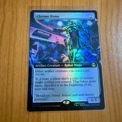 Chrome Dome - Extended Art (Foil) TMNT Teenage Mutant Ninja Turtles MTG - Image 1