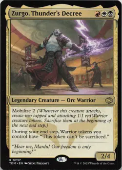 Zurgo, Thunder's Decree R Tarkir: Dragonstorm 237 LP-NM - Image 1