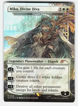 MIKU, DIVINE DIVA - ELSPETH TIREL (RAINBOW FOIL) - MTG - KAZAMA NM/M - Image 1