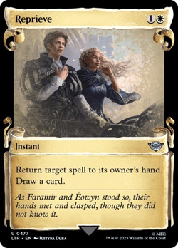 MTG - Reprieve - Showcase Scrolls - Lord of the Rings - Magic the Gathering - Image 1