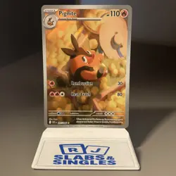 Pokemon TCG Pignite 097/086 SV11W White Flare Holo Card Illustration Rare - Image 1
