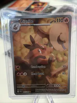 Pokemon TCG White Flare Pignite 097/086 Illustration Rare Card NM-Mint Condition - Image 1