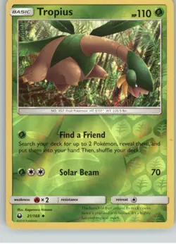 Tropius 21/168 Uncommon Celestial Storm Pokemon Reverse Holo Near Mint - Image 1