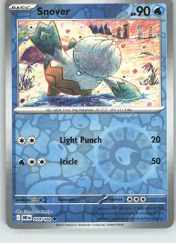 Snover 059/182 Common Destined Rivals Pokemon Reverse Holo Near Mint - Image 1