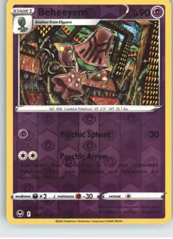 Beheeyem 080/195 Uncommon Silver Tempest Pokemon Reverse Holo Near Mint - Image 1