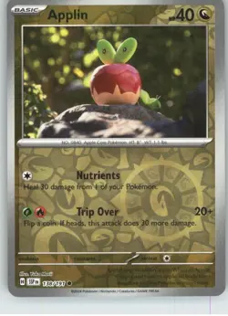 Applin 138/191 Common Surging Sparks Pokemon Reverse Holo Near Mint - Image 1