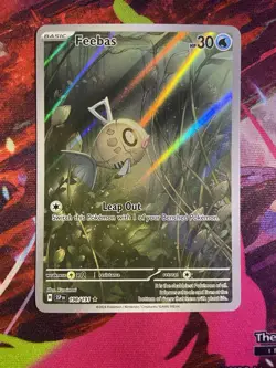 Feebas 198/191 Illustration Rare Sv08: Surging Sparks Holo Pokemon TCG - Image 1