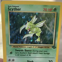 Pokemon Scyther Holo Rare Jungle 10/64 WotC Eng Card 1999 - Image 4