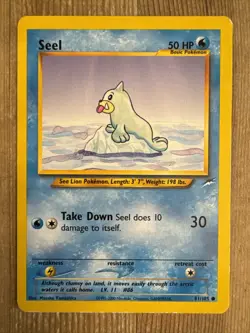 Seel 81/105 Common Neo Destiny Unlimited Pokemon MP 2002 Vintage WOTC - Image 1