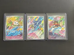 Pokemon First Partner Illustration Collection Series 1 Alolan Starters Promo Set - Image 1