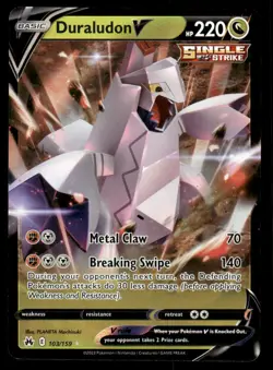 Pokemon TCG Crown Zenith #103/159 Duraludon V NM - Image 1