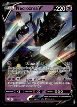 Pokemon TCG SWSH05: Battle Styles #063/163 Necrozma V NM - Image 1
