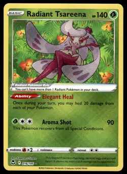 Pokemon TCG Silver Tempest #016/195 Radiant Tsareena NM - Image 1