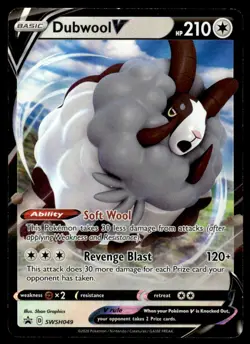 Pokemon TCG SWSH: Sword & Shield Promo Cards #SWSH049 Dubwool V NM - Image 1