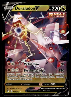 Pokemon TCG Evolving Skies #122/203 Duraludon V NM - Image 1
