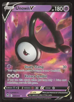 Pokemon TCG SWSH12: Silver Tempest #065/195 Unown V NM - Image 1