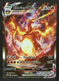 Pokemon 2022 Shield & Sword Charizard VMAX SWSH261 Black Star Promo NM - Image 1