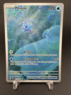Pokemon Phione 175/167 Twilight Masquerade Illustration Rare Holo NM - Image 1