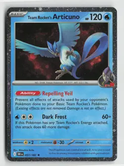 Pokemon - Team Rocket's Articuno - (Cosmos Holo) - 051/182 - Promo - NM - Image 1