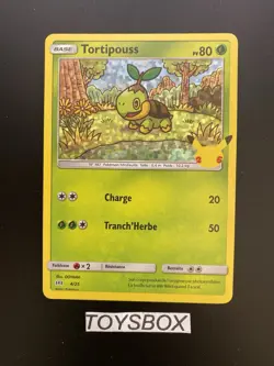 Carte Pokemon Tortipouss Holo 4/25 25 Ans / Mc Donald’s 2021 / NEUF FR - Image 2