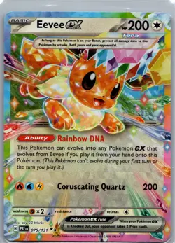 Eevee ex - 075/131 - Double Rare - Prismatic Evolutions - Pokemon Card - NM/M 07 - Image 1