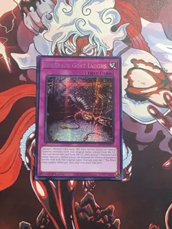 Yugioh 1x The Black Goat Laughs Secret Rare MP25-EN057 2025 Mega-Pack 1st Ed NM - Image 1