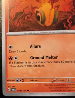 Chi-Yu 039/167 Uncommon Scarlet & Violet: Twilight Masquerade Pokemon TCG - Image 4